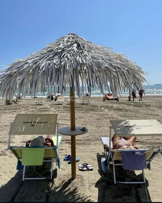 Private Beach Day from St. Marks Square: Enjoy Sun & Relax - Relaxing by the Sea with Refreshments and Dining