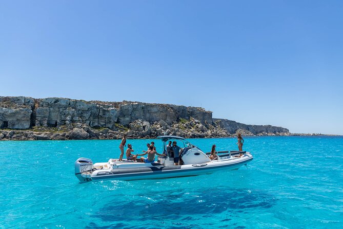 Private Boat Tour to discover Favignana and Levanzo from Trapani - Bue Marino Cave: Swimming in Turquoise and Dark Blue Waters