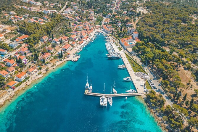 Private Boat tour to the Blue Lagoon & Solta - Swim, Snorkel, Tan and Relax! - Lunch in Stomorska: Dining with a Waterfront View