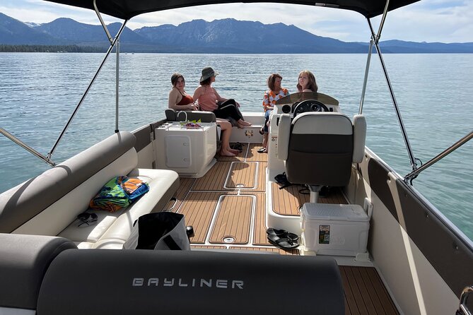Private boat tours of Lake Tahoe for up to six guests. - Refreshments and Comfort Onboard