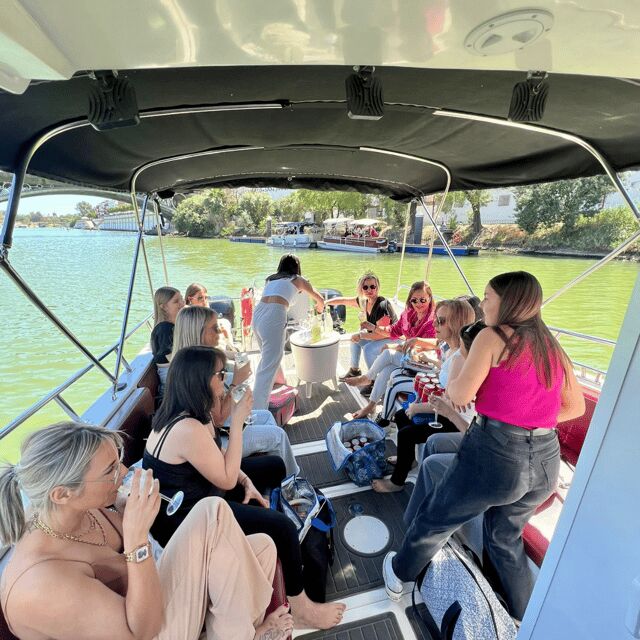 Private boat trip on the Guadalquivir - The Experience on the Spacious, Weather-Ready Boat