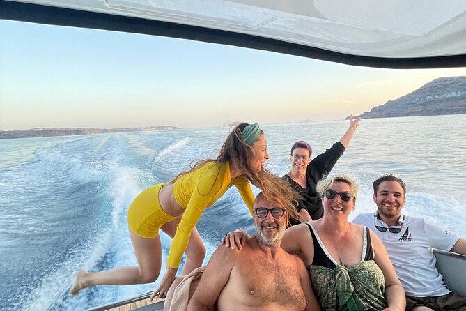 Private Caldera Cruise with Motor Yacht in Santorini - A Luxurious Private Caldera Cruise in Santorini for Up to Six Guests