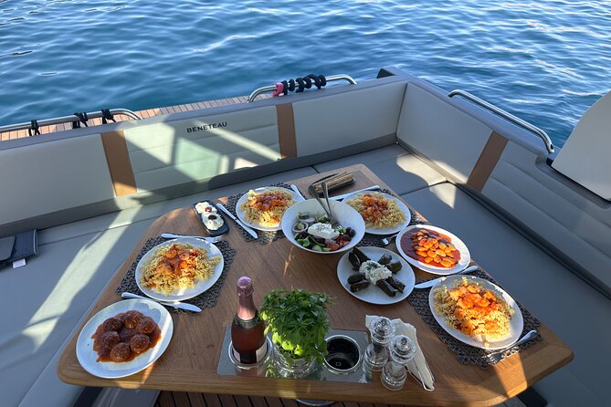 Private Caldera Cruise with Motor Yacht in Santorini - Cruising Past Koloumbos Beach and the Underwater Volcano