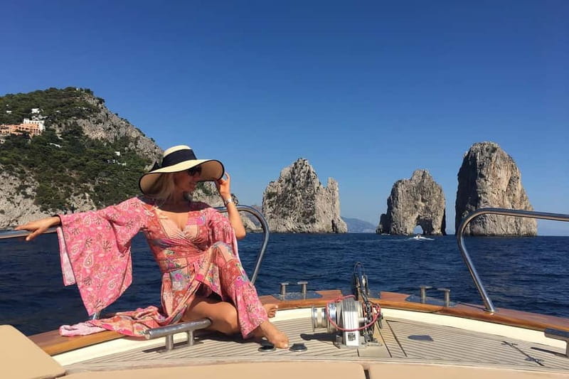 Private Capri Boat Day Tour From Sorrento or Positano - Exploring Capri Town and Leisure Time