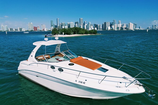 Private Captained Boat Tour in Miami for up to 12 Passengers - Luxury cruising on a 37-foot yacht in Miami