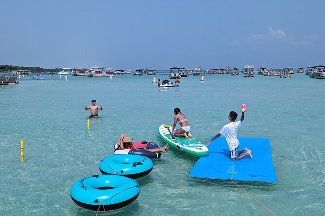 Private Captained Pontoon to Crab Island in Destin 3,4,5, or 6 Hr - Captain Dena and Other Notable Guides