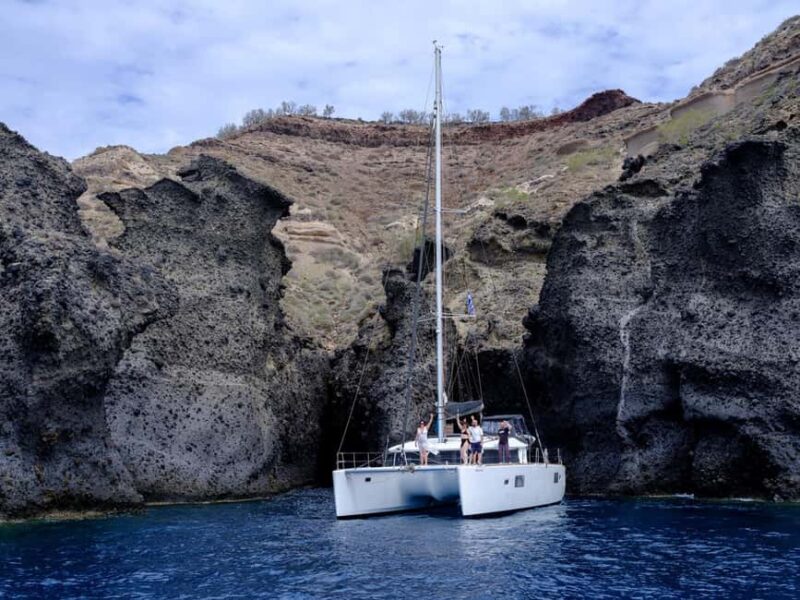 Private Catamaran Cruise in Santorini and BBQ Drinks - Discover Santorini from the Sea on a Private Catamaran Cruise