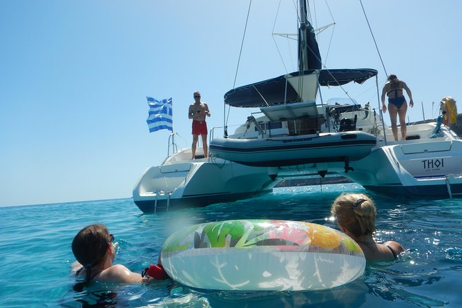 Private CATAMARAN daytrip - Lindos/ Rhodos with Lunch and drinks - Departure from Rhodes and Meeting Point