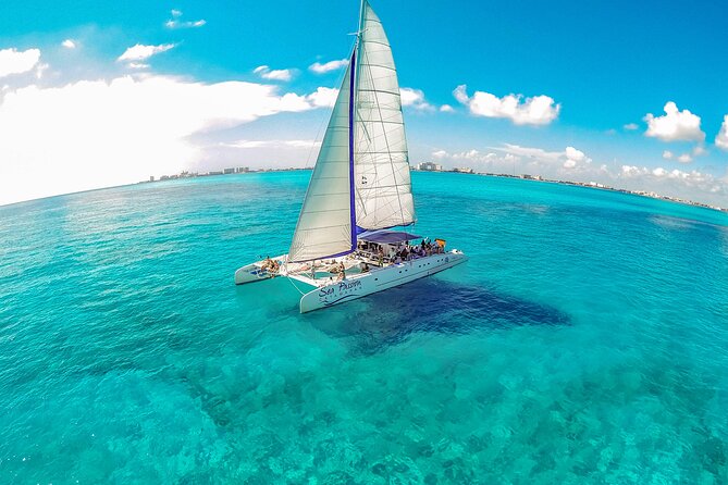 Private Catamaran from Cancun to Isla Mujeres | For up to 100 pp - Included Amenities and Optional Extras