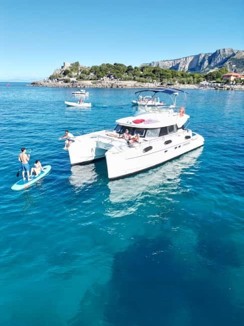 Private Catamaran Tour West Coast of Palermo with Lunch and Snorkeling - Key Points