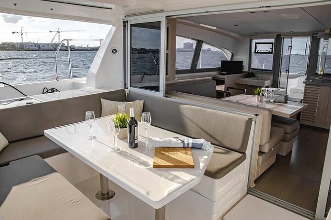Private Charleston Harbor Catamaran Sail - Views of the Pineapple Fountain and Waterfront