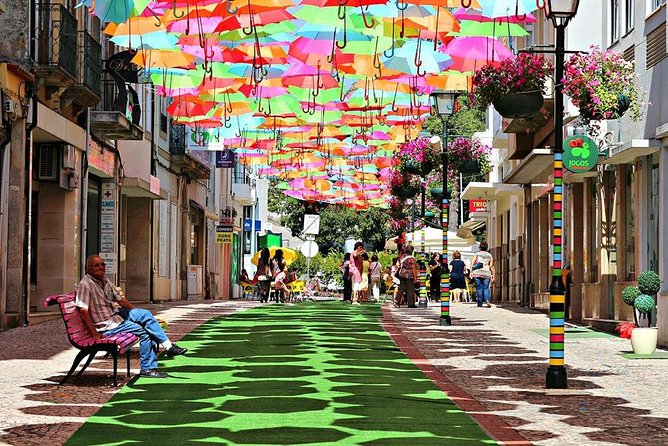 Private Coastal Journey (Obidos, Nazaré) to Águeda Art Umbrellas - The Experience of a Private Guided Day Trip