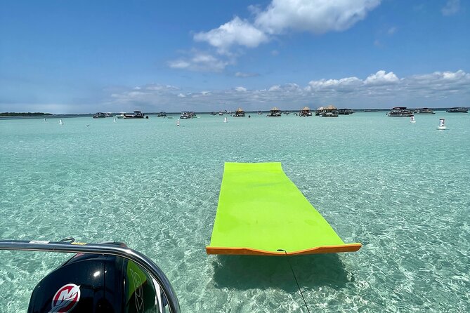 Private Crab Island Pontoon Charter with Inflatables from FWB - Practical Considerations and Booking Tips