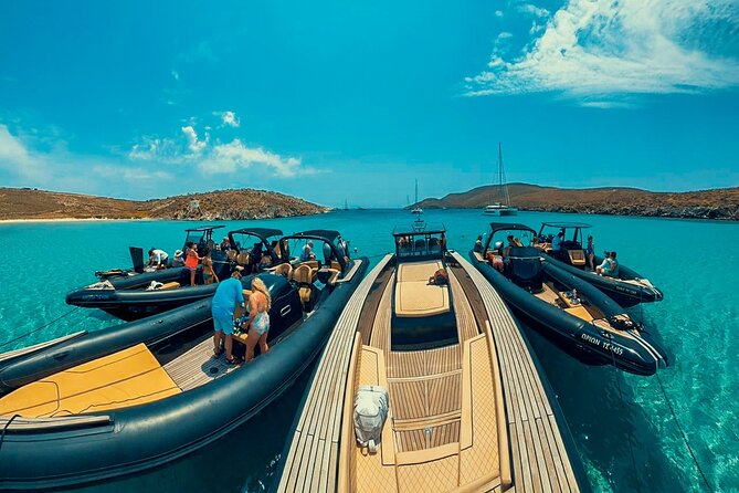 Private Cruise: PAROS  DELOS  RHENIA - MYKONOS - Sunset at Little Venice in Mykonos