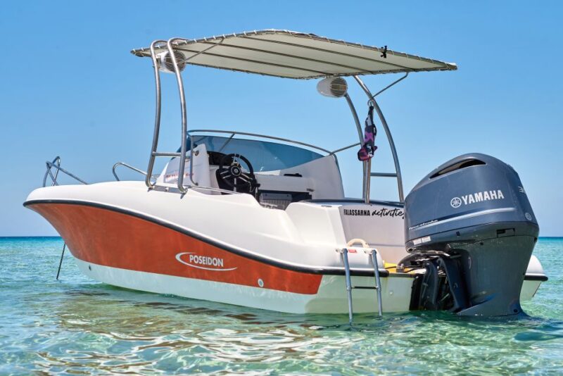 Private cruise to Balos 3 hours with Poseidon Boat - A 30-Minute Journey to the Iconic Gramvousa Island