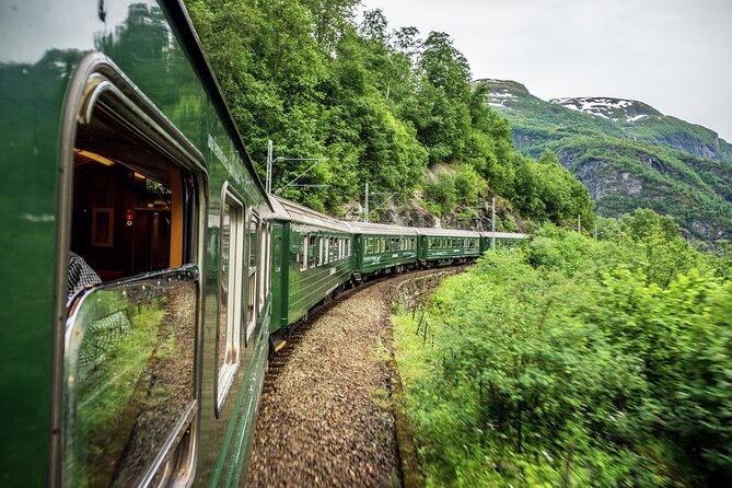 Private Day Tour Nærøyfjord Cruise, Viking Village, Flåm Railway - The Iconic Flåm Railway and Kjosfossen Waterfall