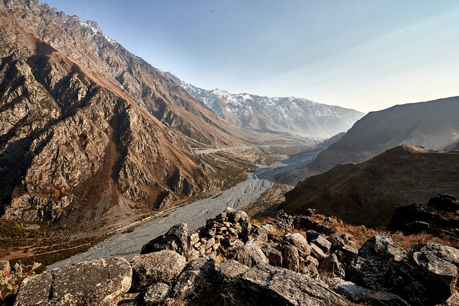 Private day trip to the Caucasus mountains and the Russian border - The Iconic Gergeti Trinity Church with Mountain Views
