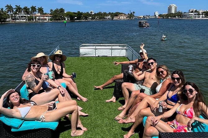 Private Double Deck Pontoon Party Cruise in Fort Lauderdale - Optional Cruise to a Waterside Bar