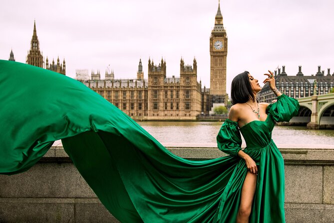 Private Epic Flying Dress Photoshoot in London - Key Points