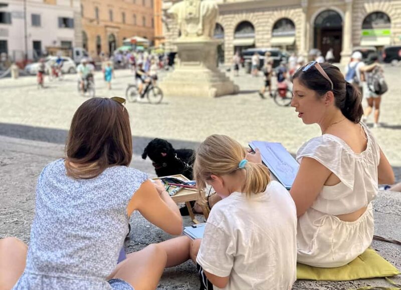 Private Family Scavenger Hunt & Art Lab Tour Rome Landmarks - Key Points