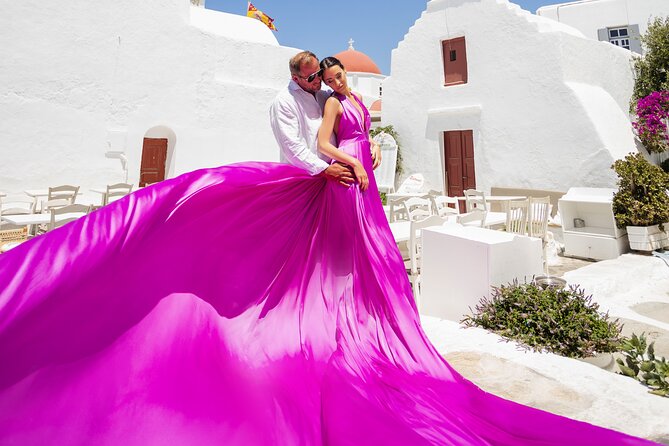 Private Flying Dress Photoshoot in Mikonos - Accessibility and Meeting Arrangements