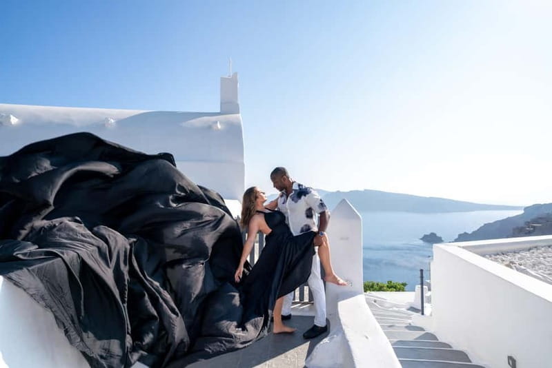 Private Flying Dress Photoshoot Santorini With Pickup - The Experience Provider: SANTORINI-PERSONALPHOTOGRAPHER