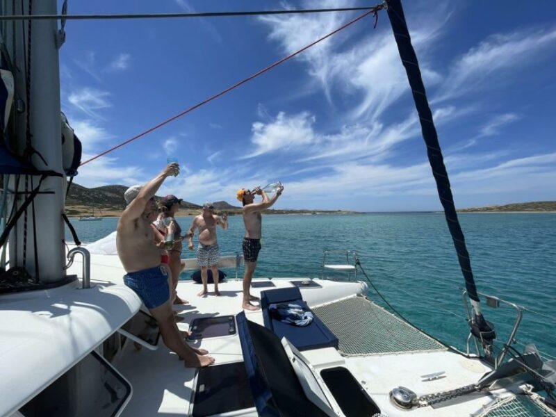 Private Full Day Paros Catamaran Cruise - Experience a Luxurious Private Catamaran Cruise Around Paros and Its Islands