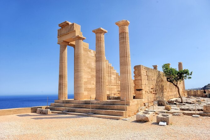 Private Full Day Rhodes Island Tour with Wine Tasting Experience - Exploring Lindos: Picturesque Village and Ancient Acropolis