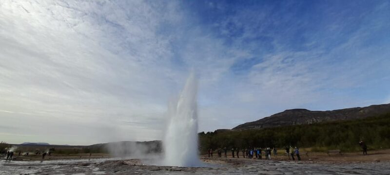 Private Golden Circle Tour and Snowmobiling Adventure - Admiring the Magnificence of Gullfoss Waterfall