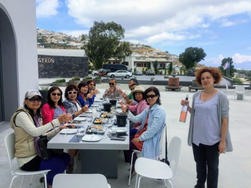 Private Group Visit to Akrotiri & 3 Wineries with Tastings - Visiting Three Wineries with Distinct Personalities