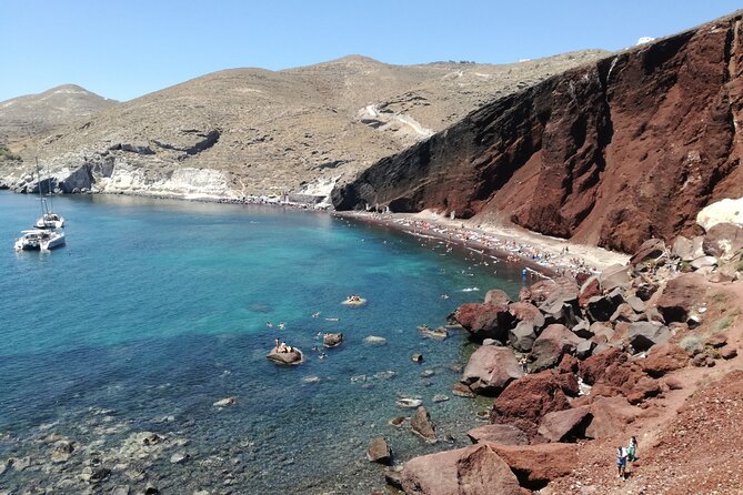 Private Highlights tour: Discover Santorini stress free - The Heart-Shaped Cliff and Rugged Terrain