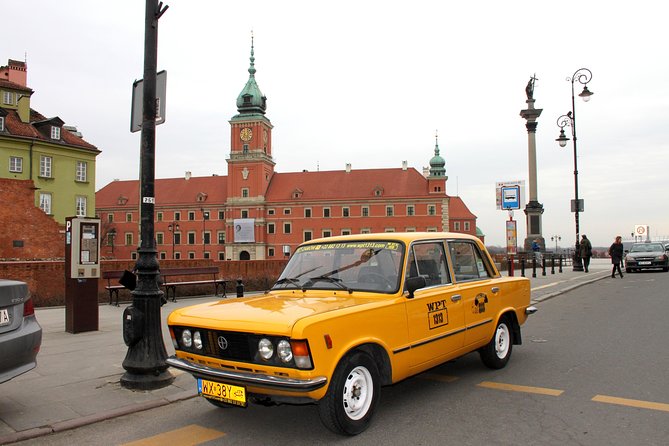Private Historical Tour of Warsaw by a Retro Fiat with Pickup - Explore Warsaw in Style in a Retro Fiat 125p