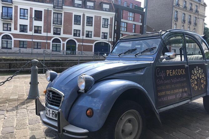 Private Lille Tour by Classic Convertible 2CV with Champagne - Start at Place Rihour, the Heart of Lille
