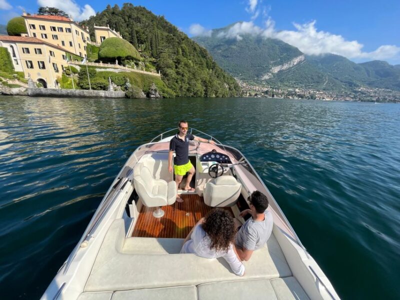 Private Luxury Boat Tour of Lake Como with Stops & Drinks - Drinks, Food, and Relaxation Onboard