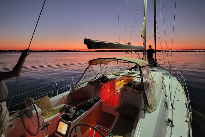 Private Luxury Sunset Sail on the 50ft Sailing Yacht Fate BYOB - Customizable Beverage and Catering Options