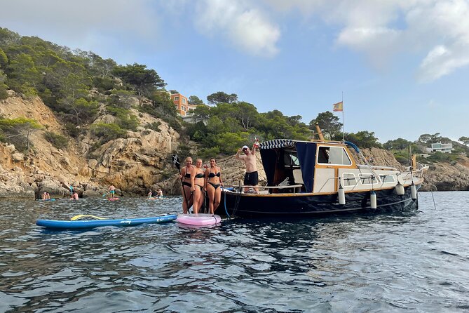 Private Mediterranean classic boat with Paddle boards+Snorkelling - Enjoy a Private Mediterranean Boat Tour with Paddle Boards and Snorkeling in Ibiza