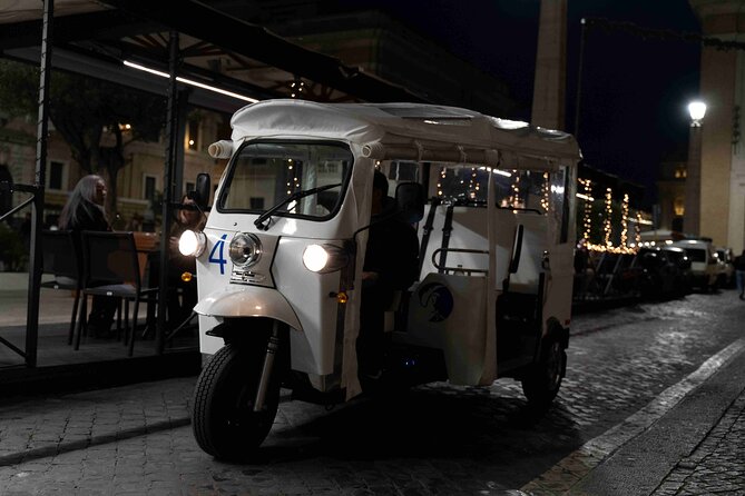 Private Night Tuk Tuk Tour in Rome - Explore Rome’s Landmarks in a Private Night Tuk Tuk Tour
