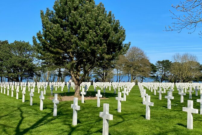 Private Normandy D-Day Live guided Top 6 Sites trip from Paris - Visiting the Normandy American Cemetery & Visitor Center