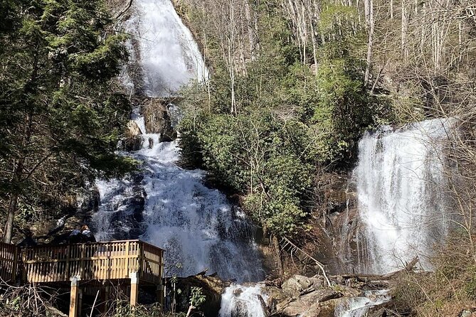 Private North Georgia Waterfall Tour and Scenic Hikes - Viewing the Double Waterfalls at Anna Ruby Falls