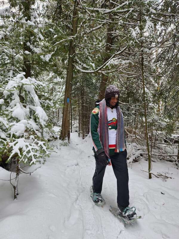 Private Nottawasaga Bluffs Caves Snowshoe-Creemore/Collingwd - Scenic Lookout over Beaver Valley