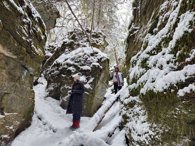 Private Nottawasaga Bluffs Caves Snowshoe-Creemore/Collingwd - Who Will Love This Tour?