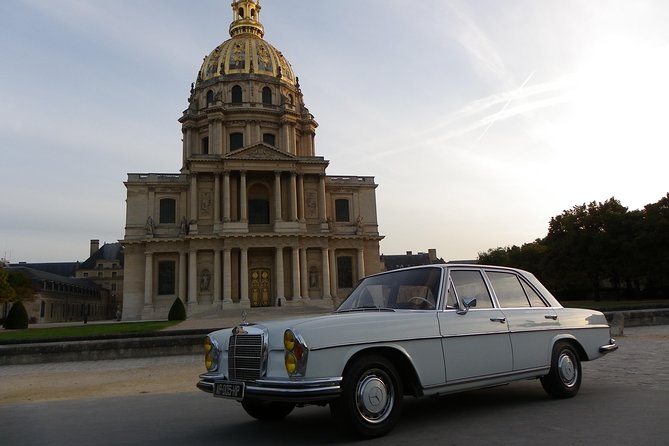 Private Paris guided Tour by classic 1970 Mercedes S Class - Pacing and Photo Opportunities