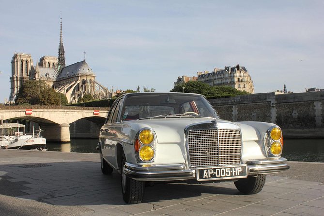 Private Paris guided Tour by classic 1970 Mercedes S Class - Who Will Love This Tour