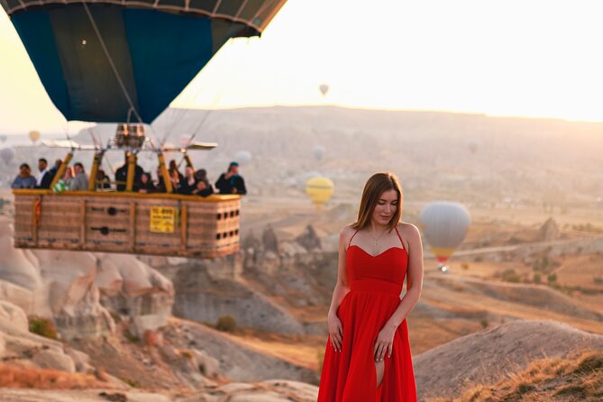 Private Photo Shoot with Flying Dress in Cappadocia - Quiet, Less Crowded Locations for Peaceful Photo Sessions