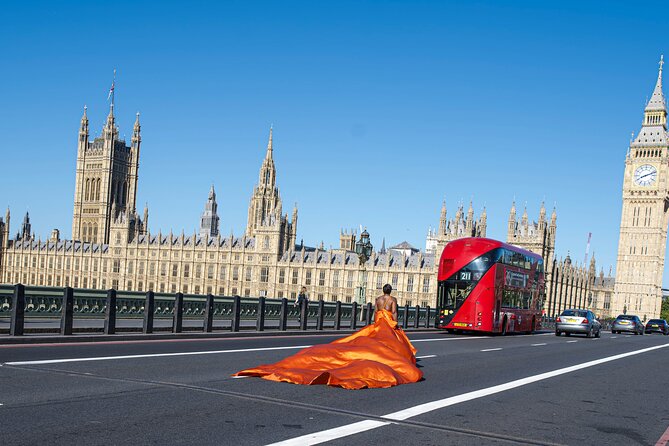 Private Photography of Flying Dress Africa - The Starting Point at Big Ben in Westminster