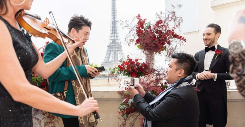 Private Rooftop/ lgbtqia+ Proposal in Paris & Photographer - How the Experience is Customized for Every Couple