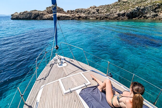 Private sailing experience in Alghero - Lazzaretto Beach from the Water