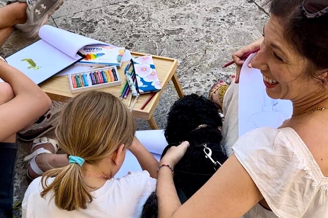 Private Scavenger Hunt Art Lab for FamiliesWith Romes Landmarks - Creative Art Workshops on the Street