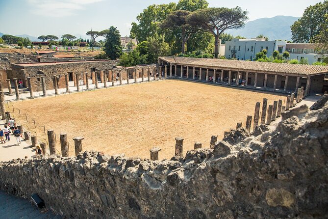 Private Skip-the-Line Pompeii & Mt. Vesuvius Tour from Positano - The Large Theater and Its Dramatic Setting