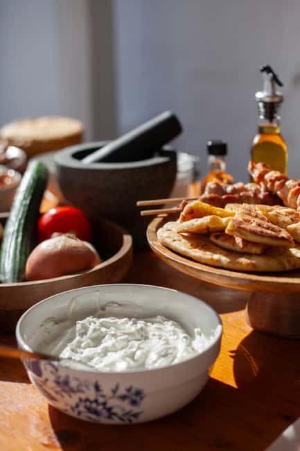 Private Souvlaki Cooking Class & Transfers Included - Enjoy Greek Wine Paired with Your Creations